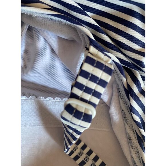 Bond-Eye Australia Black and White Striped One Piece Bathing Suit 10 - Picture 7 of 7